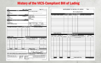 History of the VICS-Compliant Bill of Lading History of the VICS-Compliant Bill of Lading