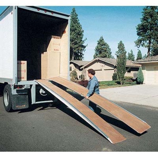 Heavy Duty Fiberglass Slit Ramp Autoloader 14 ft. Long - Vestil FAL-3614-50