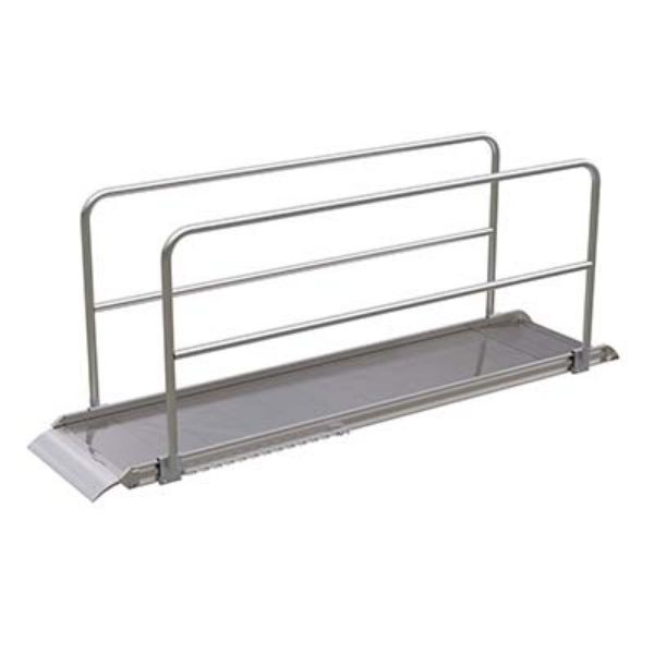 Alum Walk Ramp W/Rail Overlap 120 X 28In - Vestil AWR-28-10A-HR