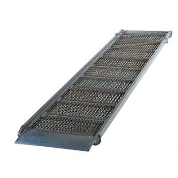 Aluminum truck or van walk ramp with snow and ice grip surface. Size: 192L X 38W InVestil Model number: AWR-G-38-16A Alum Grip-Strut Walk Ramp 192L X 38W In - Vestil AWR-G-38-16A