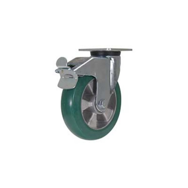 Caster, 8X2 Poly, Swivel W/Total Brake - Vestil CST-ALEH-8X2EX-SWTB