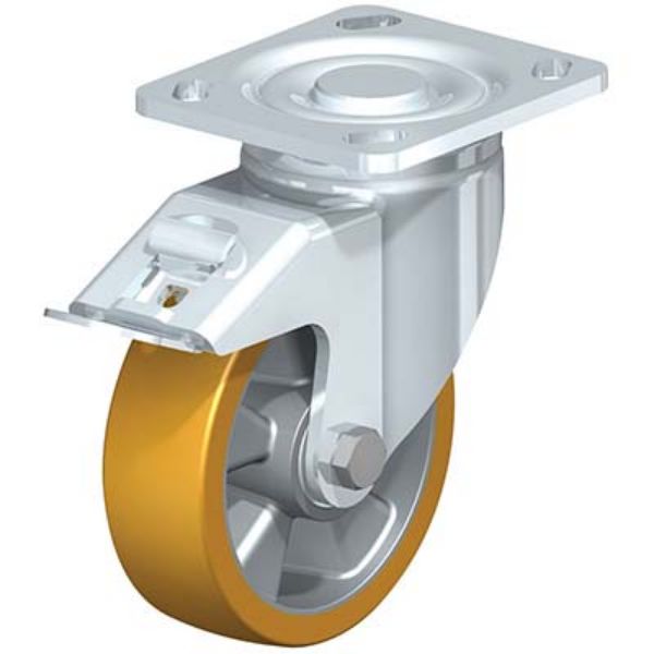 Caster, 5X1-9/16 Poly,Swivel W/Total Brake - Vestil CST-ALH-5X2EX-SWTB