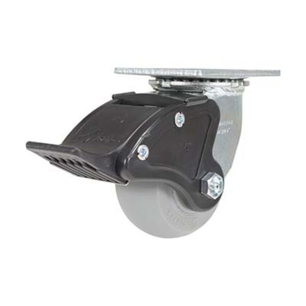 Caster, 4X2 Polyolefin Swivel W/ Total Brake - Vestil CST-F34-4X2DK-SWTB1