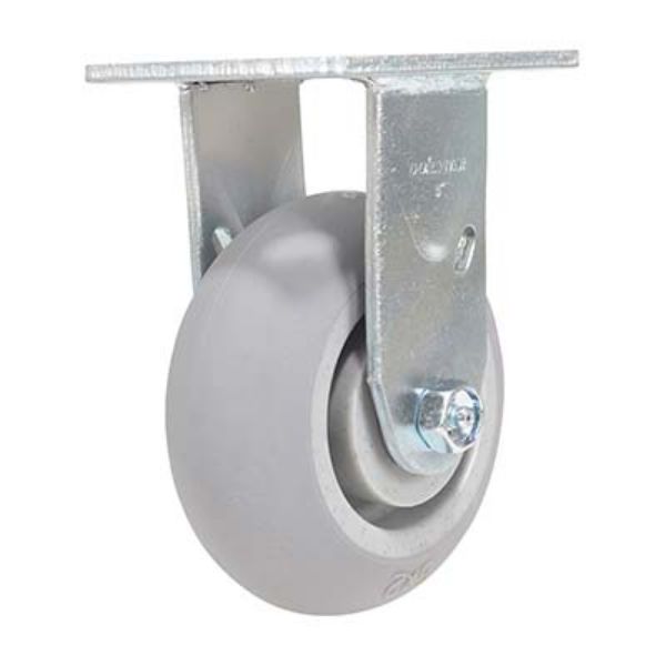 Caster, 5X2 Polyolefin Rigid - Vestil CST-F34-5X2DK-R