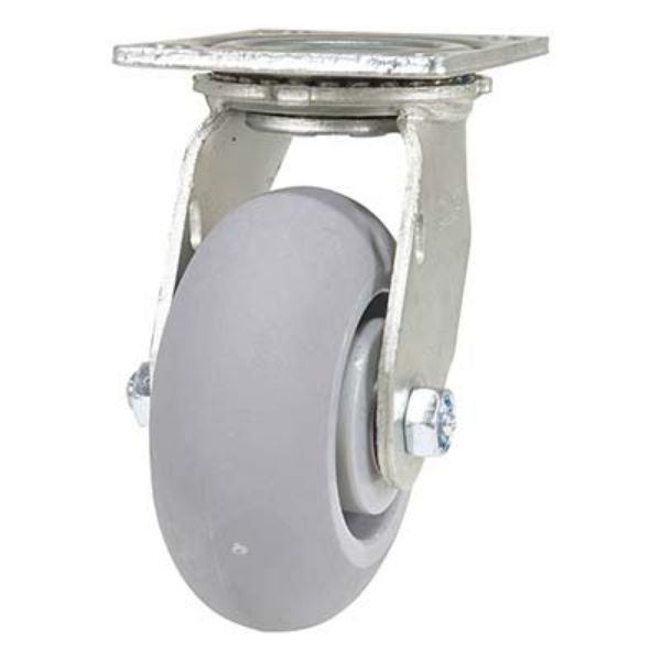 Caster, 5X2 Polyolefin Swivel - Vestil CST-F34-5X2DK-S