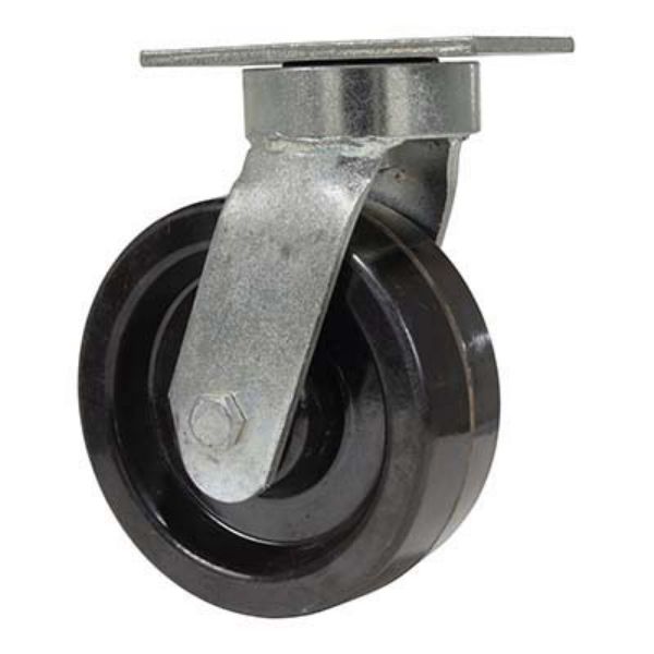 Caster, 8X3 Glass Filled Nylon Swivel - Vestil CST-HTY-8X3GFN-S