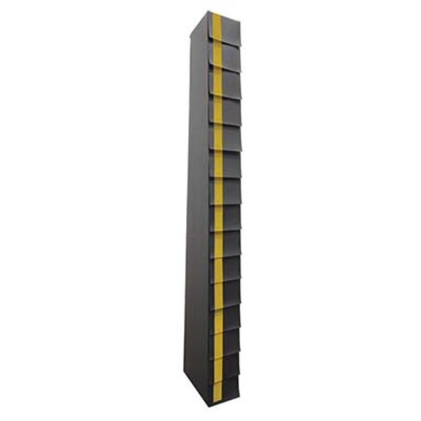 Optional Full Height Pleats & Guide Strips - Vestil D-FHPFS