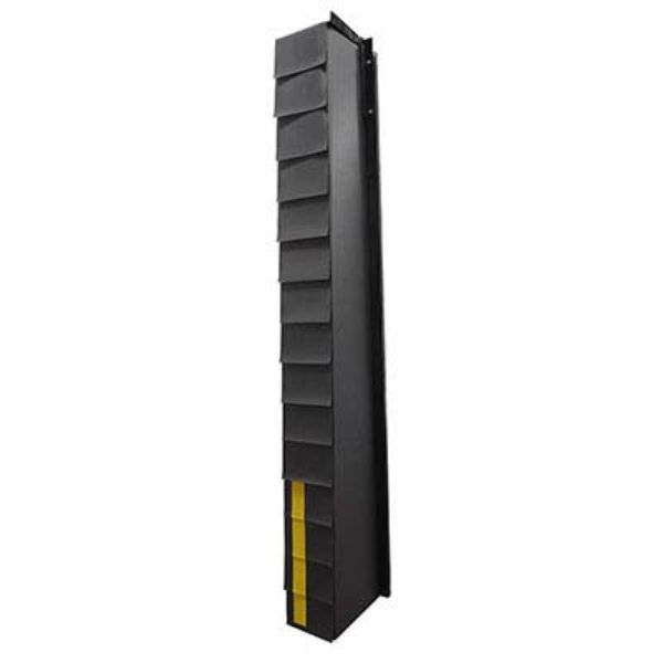 Optional Full Ht Pleat & Guide Strips 24 in. - Vestil D-FHPS