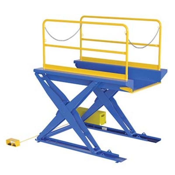 Ground Lift Scissor Table 3K 44X84 - Vestil EHLTG-4484-3-54
