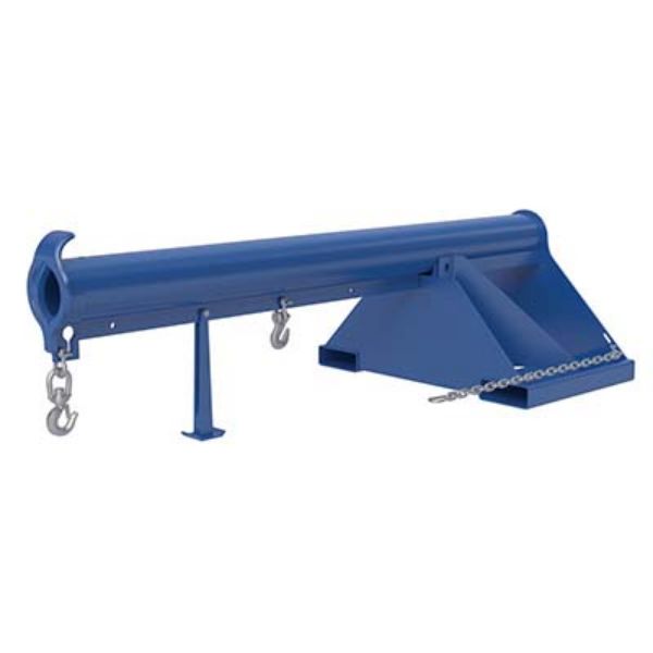 Non-Telescoping Lift Boom 6K Capacity with 36 In Fork Pocket Center - Vestil LM-1NT-6-36