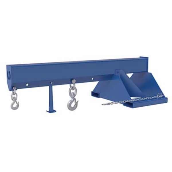 Non-Telescoping Lift Boom 8K Capacity with 30 In Fork Pocket Center - Vestil LM-1NT-8-30