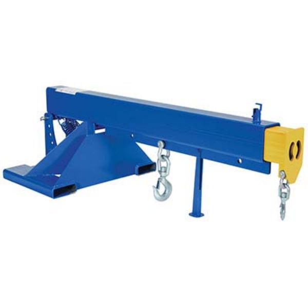 Telescoping and Orbiting Fork Truck Boom; Fork Pocket Center: 30" - Overall Extended Length: 145-1/4" - Vestil LM-OBT-8-30