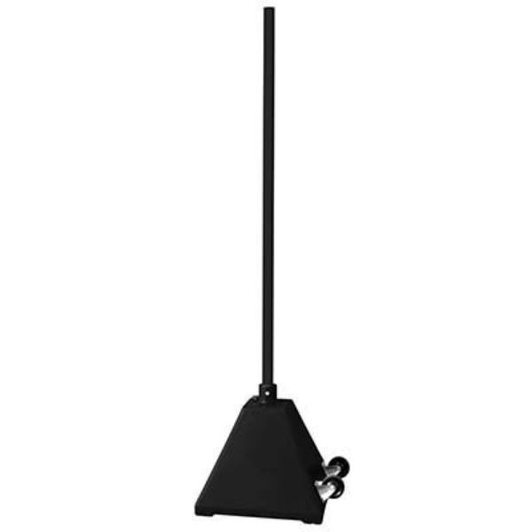 Sign Stand - Black Pyramid Sign Base w Wheels - Vestil PYSB-W-BK