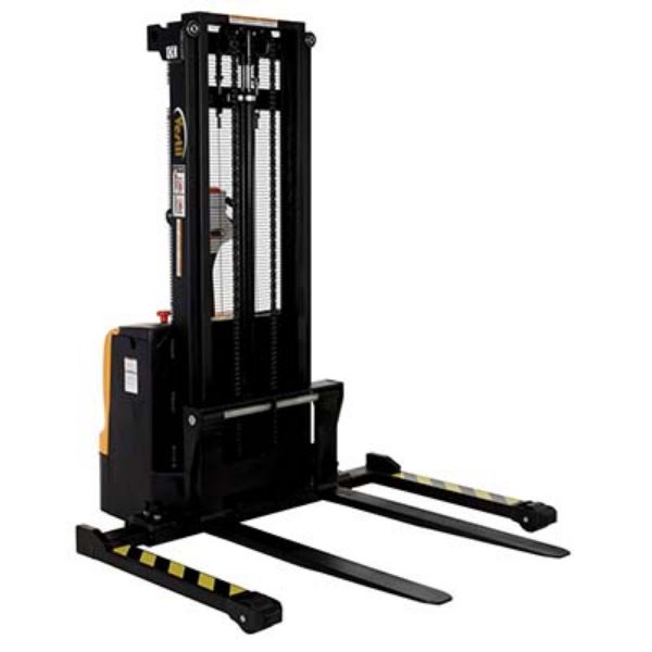 Double Mast Fully Powered Electric Stacker up to 108"H - Vestil S-101-AA-DM