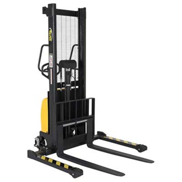 Hand Pump/Pwr Adj Arm Stacker 63 In Max H - Vestil SE/HP-63-AA