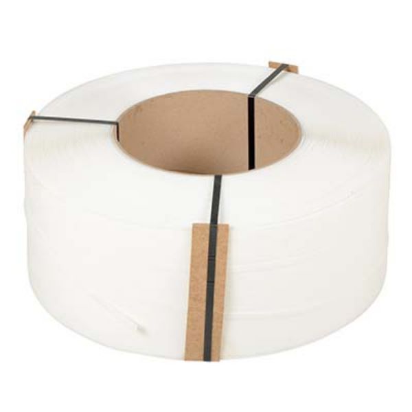 White Poly Strapping 12900 Ft 9 X 8 - Vestil ST-38-9X8-WH
