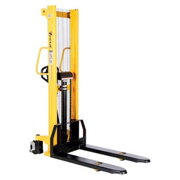 Manual Stacker Fixed Forks/Legs 2K Cap., 63" - Vestil VHPS-2000-FF