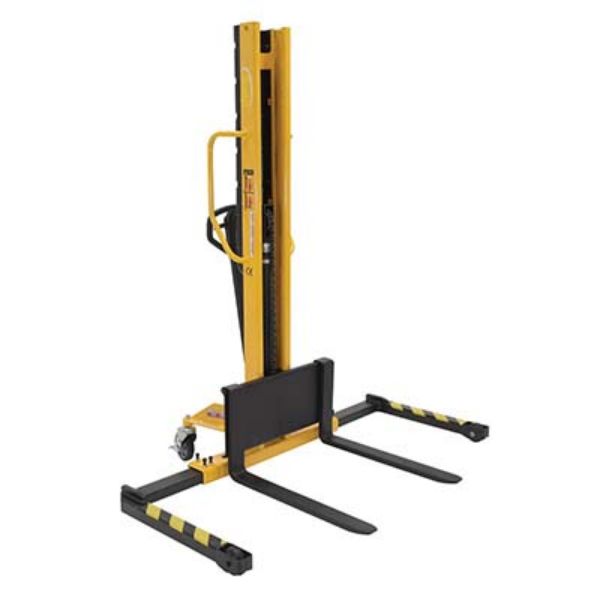 Manual Stacker Narrow Mast Adj Forks/Legs 1K - Vestil VHPS-NM-1000-AA