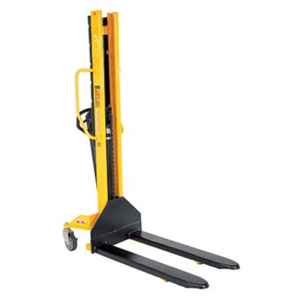 Manual Stacker Narrow Mast Fixed Forks/Legs 1K - Vestil VHPS-NM-1000-FF