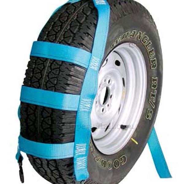 Auto Tiedown Wheel Dolly Strap w/S-Hooks - 10" W x 34" H, by Ancra