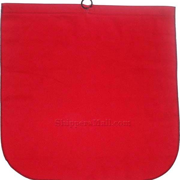 18" x 18" Red Cotton Flag With steel Rod, by Ancra