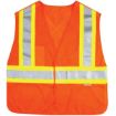 Safety Vest High Visibility Fluorescent Orange Tear-Away, by Ancra