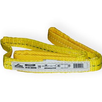 1" X 4' Single Ply Eye to Eye Nylon Lifting Sling - 20-EE1-9801X4, image 1 1" X 4' Single Ply Eye/Eye Nylon Sling, by Ancra
