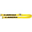 2" Etrack Logistic Straps. 1 Piece End - 12 ft - Yellow, by Ancra