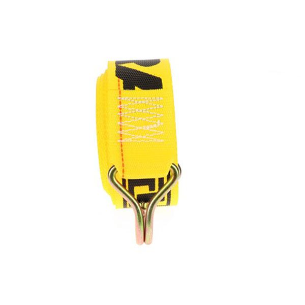 2" Cambuckle Straps with Wire Hooks 12ft Yellow, by Ancra