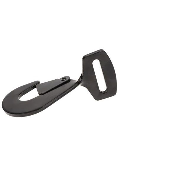 2” Twisted Snap Hook W/Satin Black Finish, by Ancra