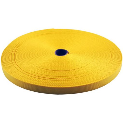 2” 6,000 lb. WLL - Yellow - Unstenciled Webbing, 100 YD Roll, by Ancra