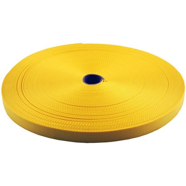 2” 6,000 lb. WLL - Yellow - Unstenciled Webbing, 100 YD Roll, by Ancra