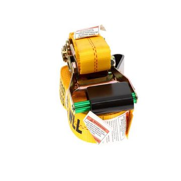 Ratchet Strap Web Keeper 2" x 30' w/ Flat Hooks-45982-11-30-WK, image 1 2" x 30' Ratchet Strap w/ Flat Hooks & Long Wide Handle Web Keeper Buckle, by Ancra