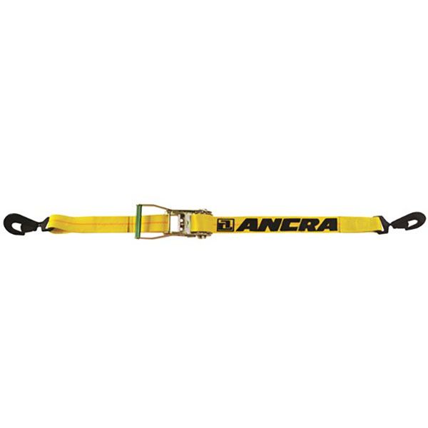 2″ x 30’ Ratchet Strap w/Twisted Snap Hooks & Long Wide Handle, by Ancra
