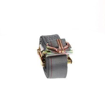 Ancra 2x16 Ratchet Strap with Wire Hook and E fitting- Gray , 48253-14, image 1 2" x 16' Ratchet Strap with Wire Hook and E fitting- Gray, by Ancra