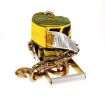 3″ x 30’ Ratchet Strap w/Chain Anchors & Long, Wide Handle, by Ancra