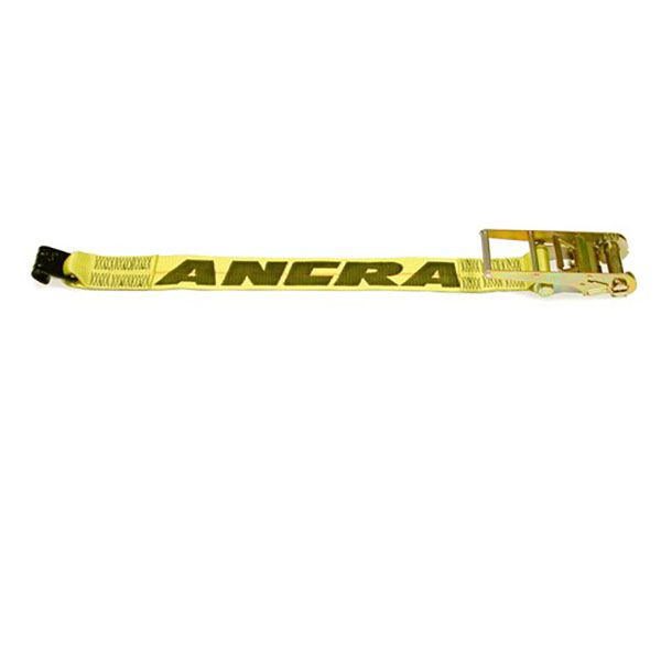 4″ x 18” Fixed End Strap w/Flat Hook and Ratchet Buckle, by Ancra