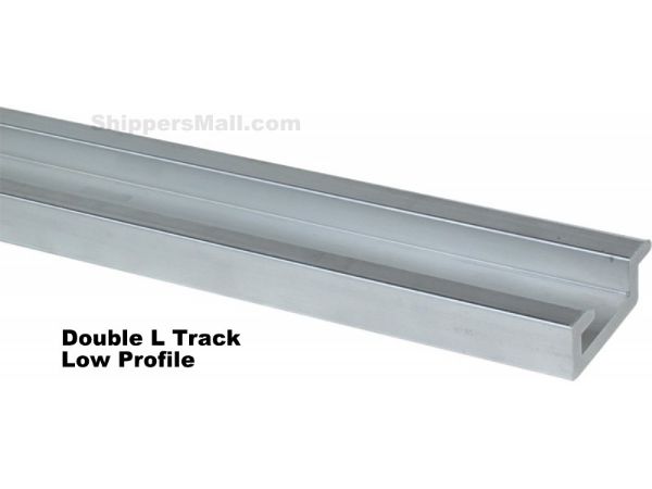 Winch Track - 10' Aluminum Double L Low Profile, by Ancra