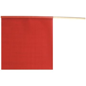18" x 18" Safety flag & Wooden Dowel part 49893-10, image 1 18" x 18" Red Safety flag & Wooden Dowel, by Ancra