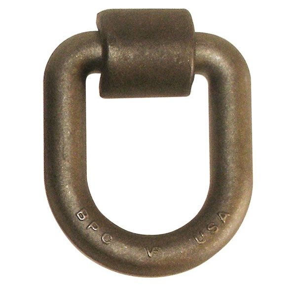 Bent D-Ring 1 Inch forged Steel - Weld On Clip, by Ancra