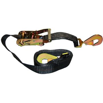 2” x 10’ Automotive Tie-Down w/Twisted Snap Hooks, Black - 500-C10-BK, image 1 2” x 10’ Automotive Tie-Down w/Twisted Snap Hooks, Black, by Ancra