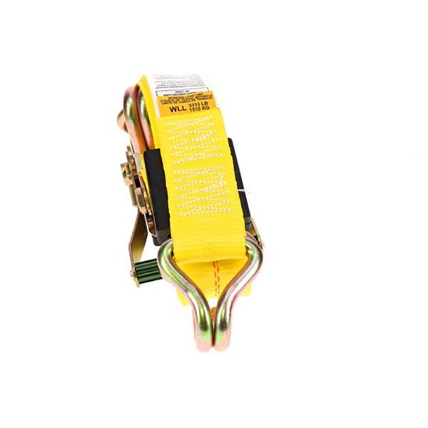 Car Hauler Ratchet Strap w/Cleats, Wire Hooks 2"X102", by Ancra
