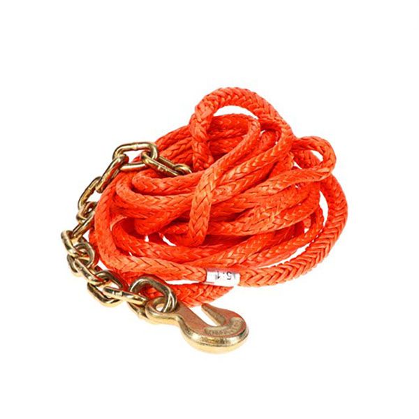 Rope Tie Down, Super Strong, 33 ft. Long w/ Chain and Grab Hook., by Ancra