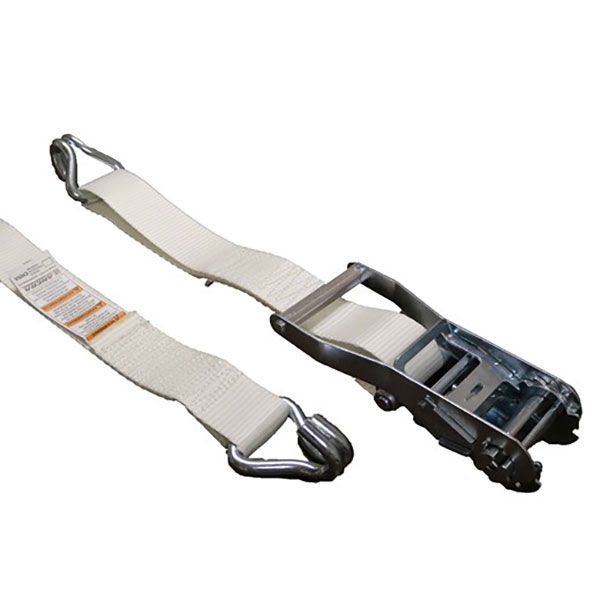 2” X 27’ Double J-Hook Long/Wide Handle Ratchet Strap, by Ancra