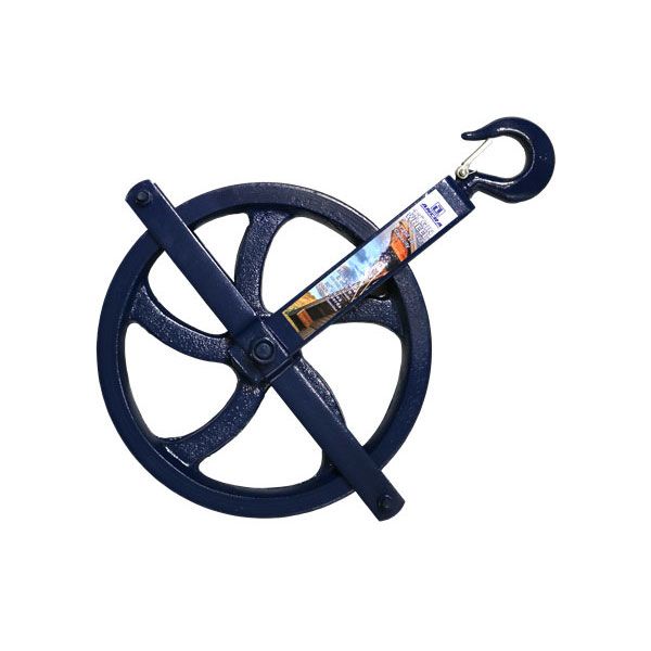 12" Heavy-Duty Iron Gin Wheel, by Ancra