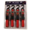 1” x 10’ S-Hook Ratchet Tie-Down, 4 Pack Clamshells, by Ancra