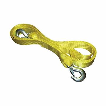 2” x 15’ Single Pack Tow Strap w/Hooks - SL31, image 1 2” x 15’ Single Pack Tow Strap w/Hooks, by Ancra