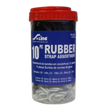 10-PC Jar of Assorted EPDM Tarp Ties - SL58, image 1 10-PC Jar of Assorted EPDM Tarp Ties, by Ancra