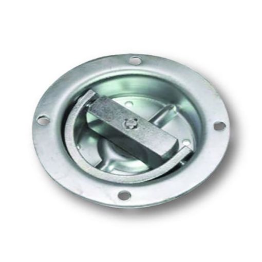 6” Round Pan Anchor w/Rotating 3″ Flip Ring, by Ancra