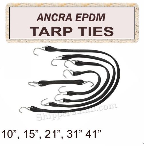 Tarp Ties / EPDM - Sizes: 10", 15", 21", 31", 41". from Ancra